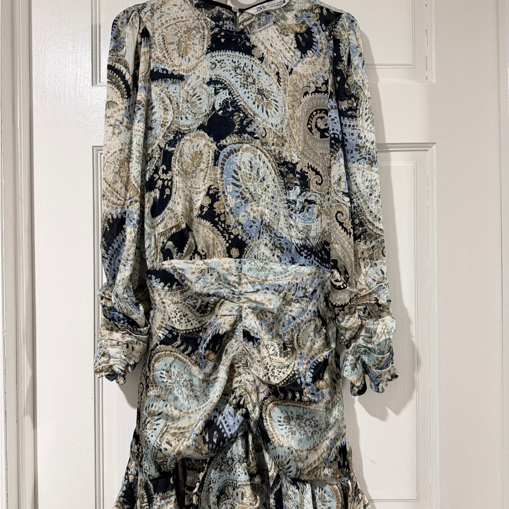 Zara Multicolor Patterned Dress